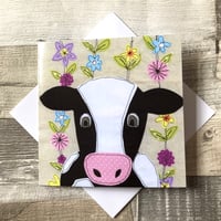 Flora Cow Card