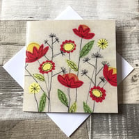 Blooming Reds Card