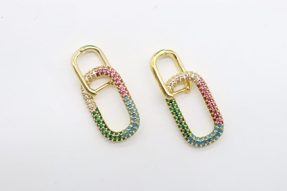 Image of ORECCHINI ACCIAIO SQUARE PENDENTI