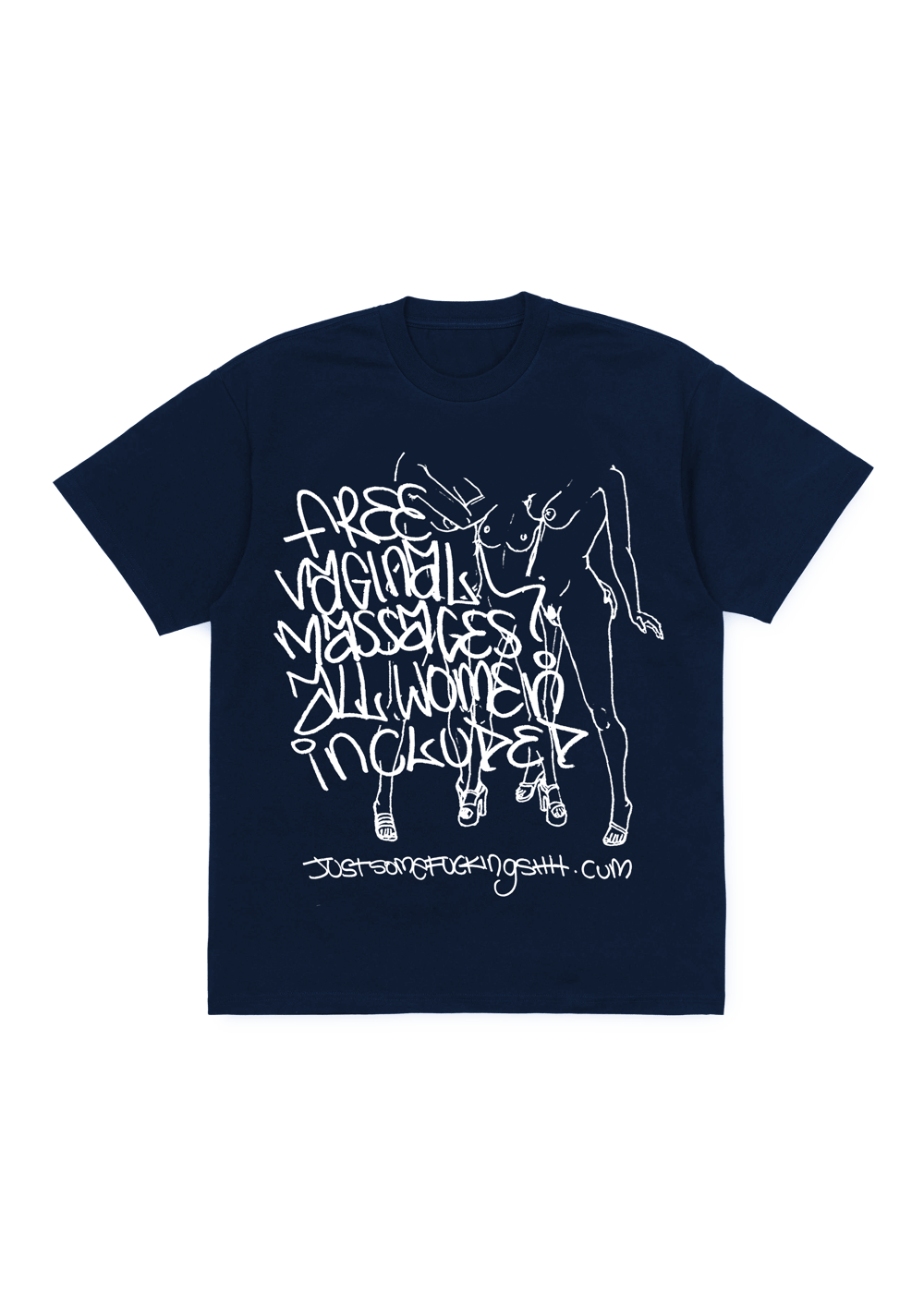 Massage Parlour T-Shirt(Navy)