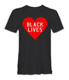 Heart Black Lives-fitted tee