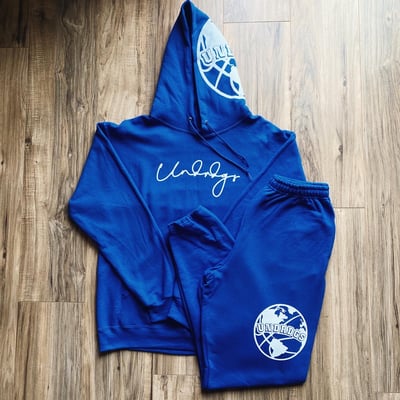 Image of UNDRDGS Globe Sweat Suit - BLUE