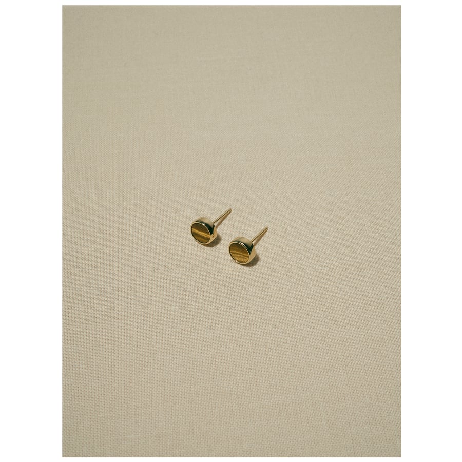 Image of gem earrings · gold