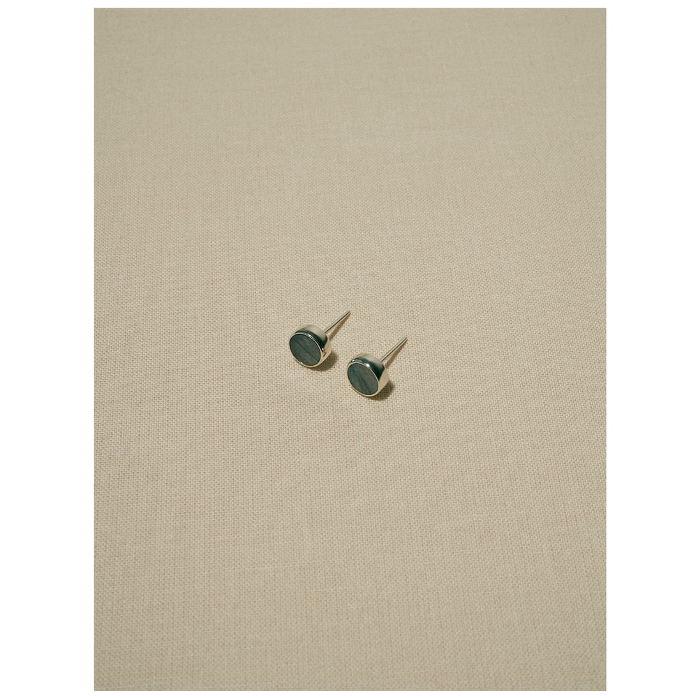 Image of gem earrings · silver