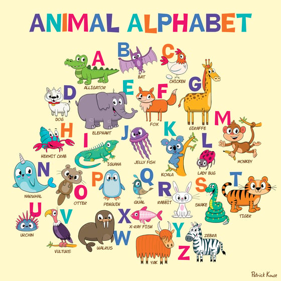 Image of Animal Alphabet Poster