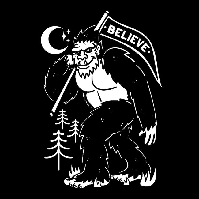 Sasquatch Bigfoot T-Shirt Organic Cotton