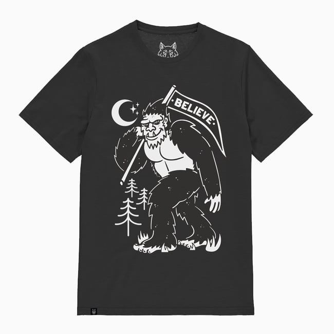 Sasquatch Bigfoot T-Shirt Organic Cotton