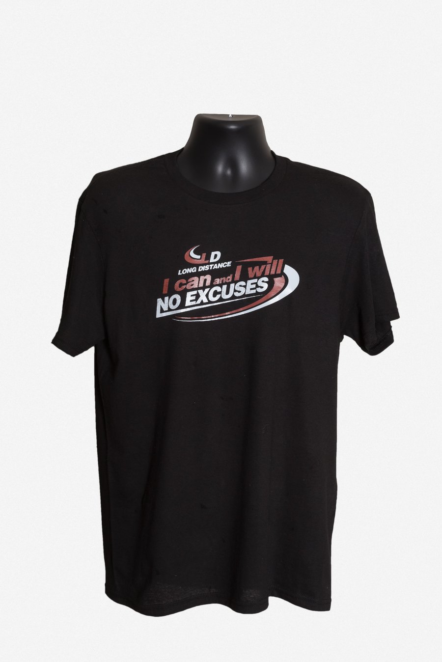 Image of Black "No excuses" T-shirt