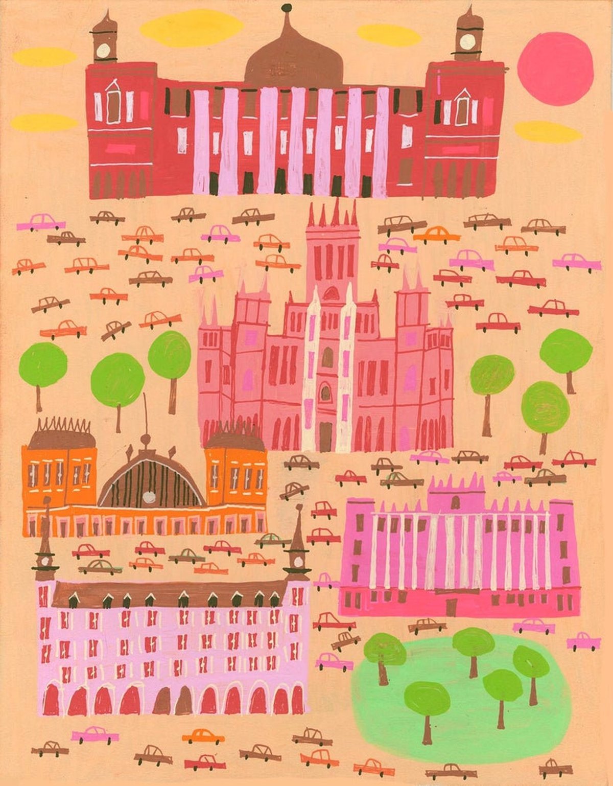 Image of Madrid. Limited edition print.