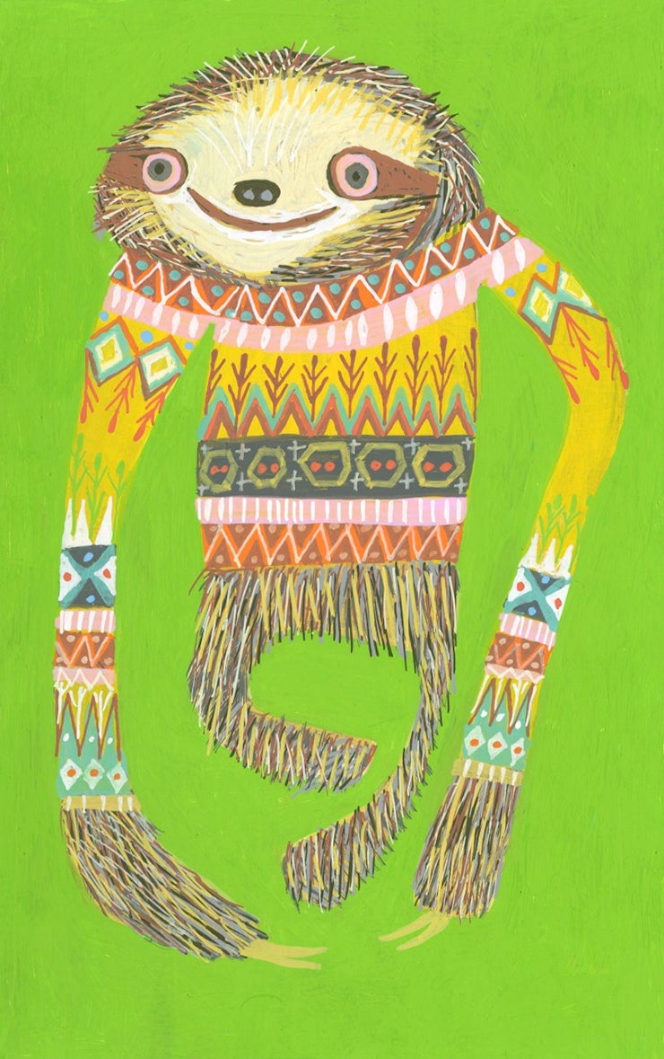 Image of Carl in his favorite sweater. Limited edition print.