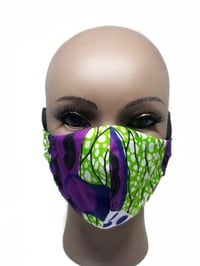 Image 1 of Purple African Face Mask