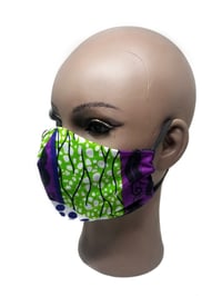 Image 2 of Purple African Face Mask