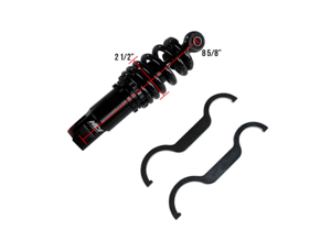 Image of NCY LOW DOWN SHOCK (BLACK, ADJUSTABLE) RUCKUS, GY6