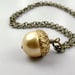 Image of Acorn Pearl Necklace - choose your colour