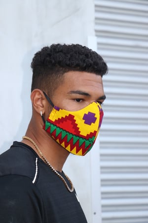 Image of The wala filtered face mask- Kente 