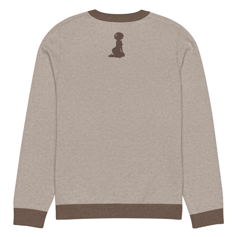 Image of Knitted crew neck Game Day sweater