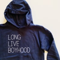 Image 4 of LONG LIVE BOYHOOD SWEATSHIRT (NAVY)