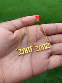 Birth year necklace 