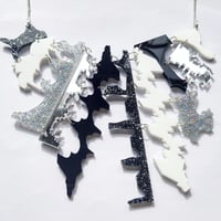 Image 2 of Black and White Zero Waste Necklace 