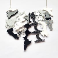 Image 1 of Black and White Zero Waste Necklace 