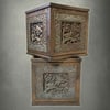 A Pair of Brass Decorative Planters