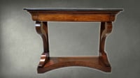 Image 1 of 19th C French Louis Philippe Console Table with Marble Top