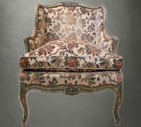 Image 1 of Pair of Late 19th C French Painted Arm Chairs