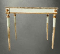 Image 1 of Late18th C/19th C Italian Painted Game Table with Marble Top
