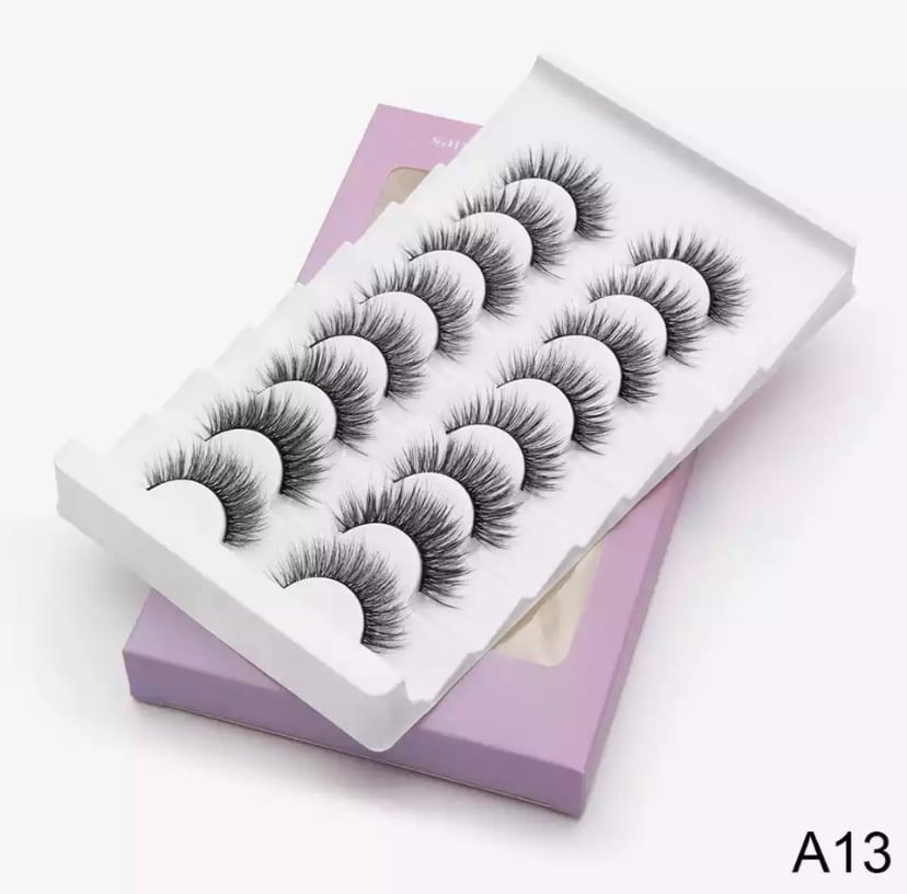 Image of 3D eyelashes natural long A13
