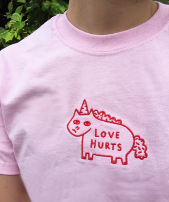 Image of Love Hurts Pink T-Shirts
