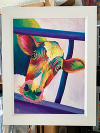 Image 3 of Luna the Rainbow Cow print 