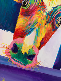 Image 5 of Luna the Rainbow Cow print 