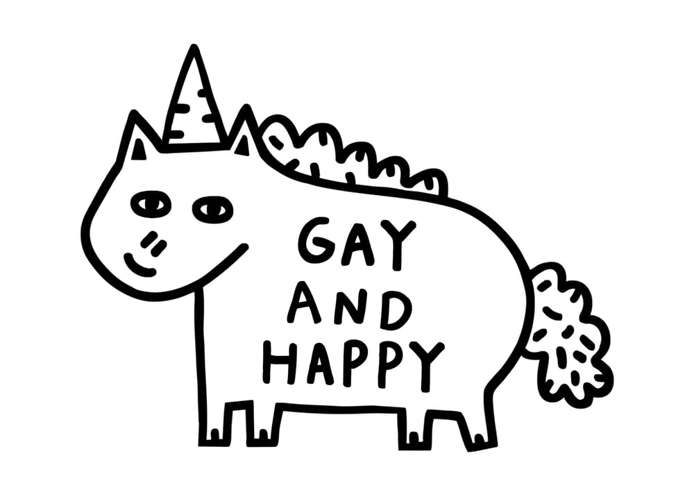 Image of Gay and Happy Print 