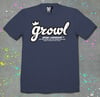 Growl Script - Heather Blue