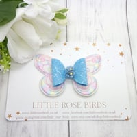 Image 3 of Blue Pastel Butterfly Bow 