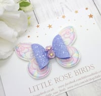 Image 2 of Lilac Pastel Butterfly Bow