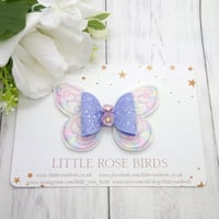 Image 4 of Lilac Pastel Butterfly Bow