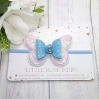 Image 4 of Blue Pastel Butterfly Bow 