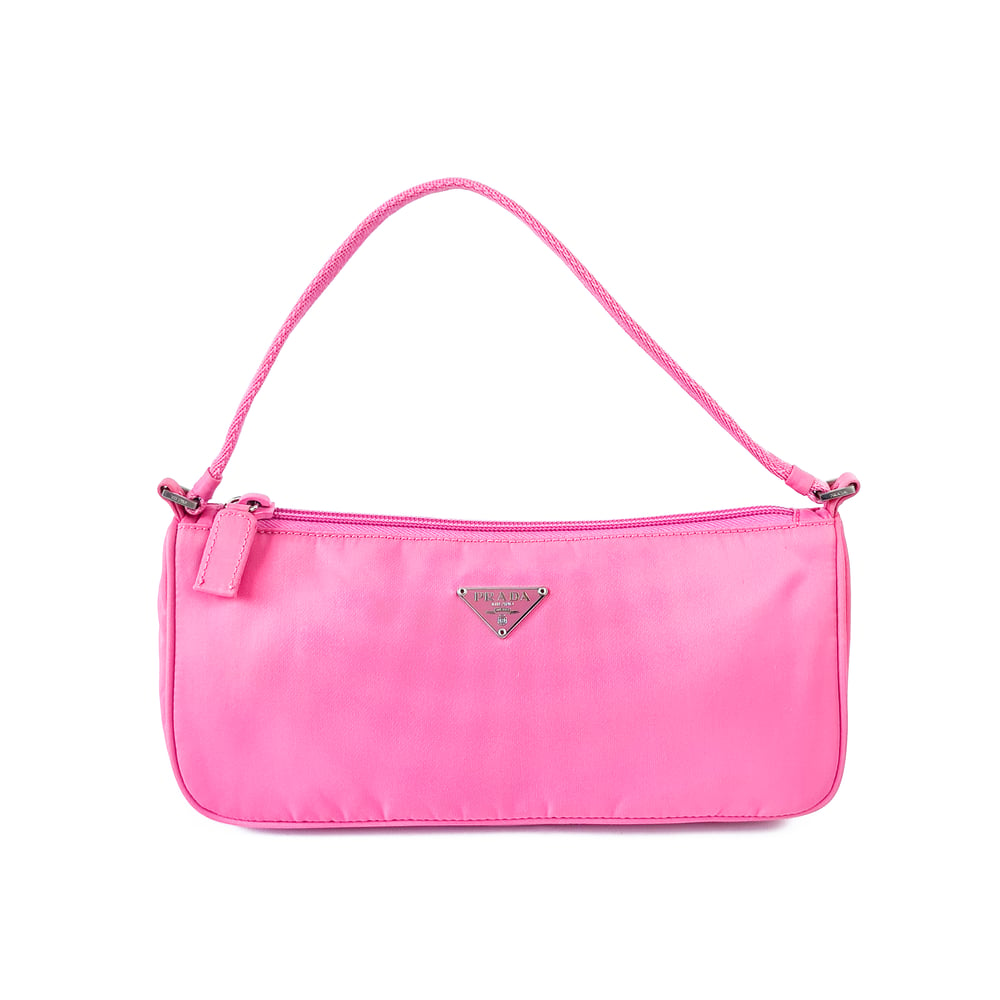 Prada Tessuto Pink Handbag MV633 † Ruder Than The Rest