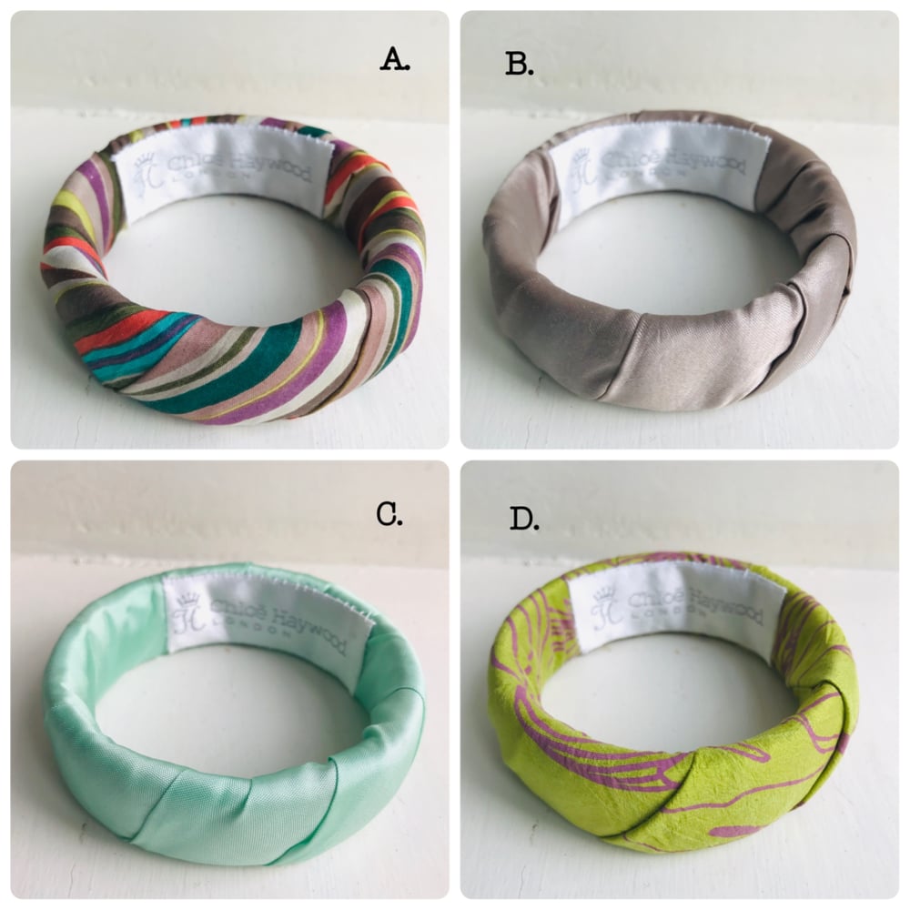 Image of Fabric Wrapped Bracelet