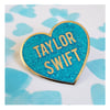 Taylor Swift Love Heart Enamel Pins (gold)