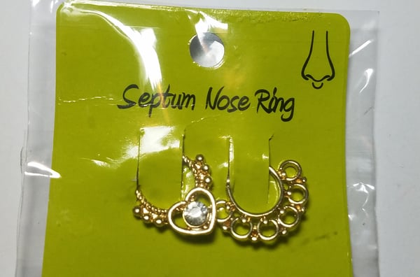 Image of Vintage Septum Nose Ring Set  