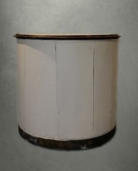 Image 1 of 19th C French Painted Demilune Bin