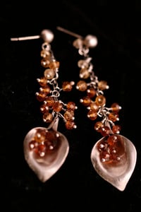 Image 3 of Fine Rustic Jewelry Lily of the Nile earrings a104