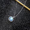 Moonstone Silver (925 Silver Necklace)