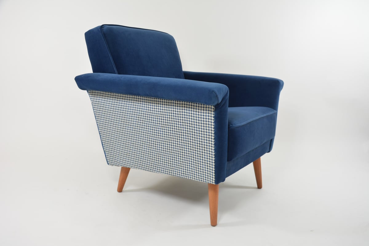 Image of Fauteuil Carré Bleu