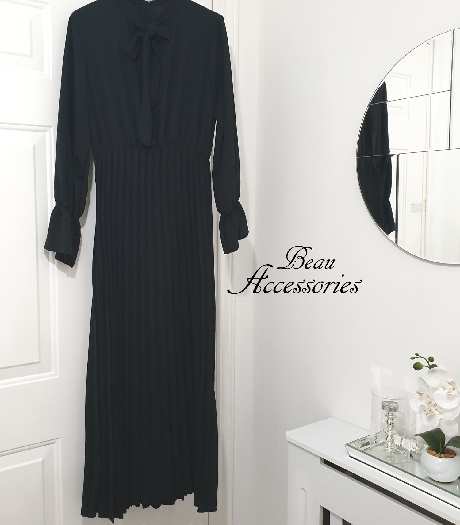 Image of Pleated Long Dress 