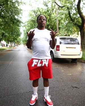 Image of Red FLAV shorts