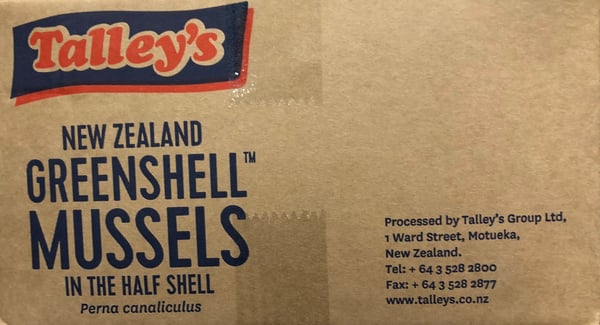 Image of Talley’s Green Mussels 20 x 1 Lb