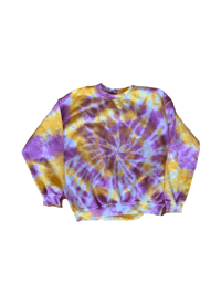 Image 1 of Tie Dye Crewneck Sweatshirt 